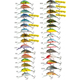 Salmo rybářské woblery Hornet H4SDR barva GFP