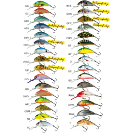 Salmo rybářské woblery Hornet H4SDR barva GFP