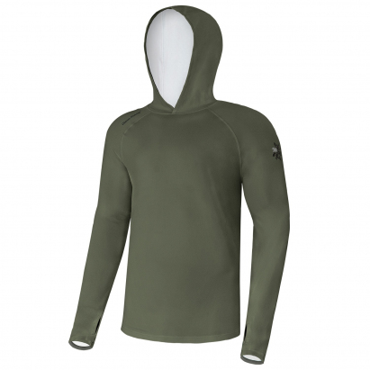 Giants fishing Funkční tričko s dlouhým rukávem UV50+Hoodie Dark Green|vel.L Giants fishing Funkční tričko s dlouhým rukávem UV50+Hoodie Dark Green|vel.L