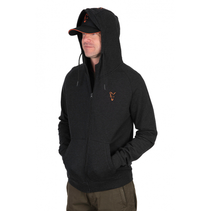 Fox Mikina Collection Lightweight Hoodie Orange Black