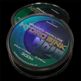 Gardner Splétaná šňůra Hydro-Sink Noir|Distance, 20lb (9.1kg) 0.28mm,300m