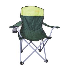 Mistrall rybářská židle žlutozelená s područkami