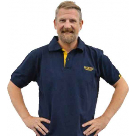 Sportex Classic Polokošile s logem - tmavě modrá Velikost: XL