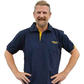 Sportex Classic Polokošile s logem - tmavě modrá Velikost: XL