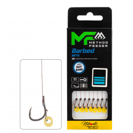 Mikado Návazec Mf Mf14 S Gumkou Háček S Protihrotem 4 / Pletená Šňůra: 0.18mm/10cm 8 Ks