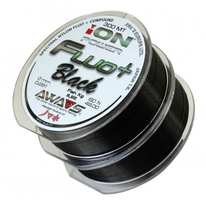 Awa-s Vlasec ION POWER Fluo+ Black - 2x300m/600m Awa-s Vlasec ION POWER Fluo+ Black - 2x300m/600m