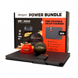 Deeper Power Bundle Nahazovací Sonar Chirp+ 3 a Solární Nabíječka
