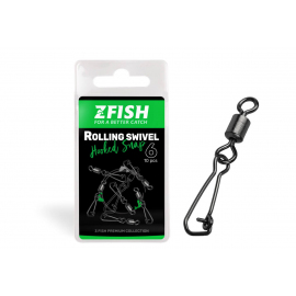 Zfish Obratlík S Karabinkou Rolling Swivel a Hooked Snap 10 ks