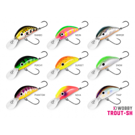 Wobler Delphin WOBBY TROUT-SH - 4g/4cm/Float./TRAP Wobler Delphin WOBBY TROUT-SH - 4g/4cm/Float./TRAP