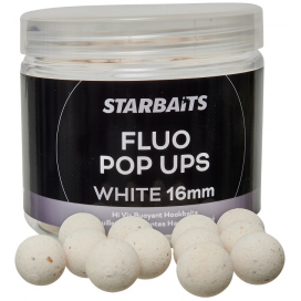 Starbaits Boilies Fluo Pop Ups White 70g