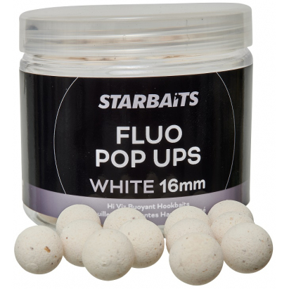 Starbaits Boilies Fluo Pop Ups White 70g Starbaits Boilies Fluo Pop Ups White 70g