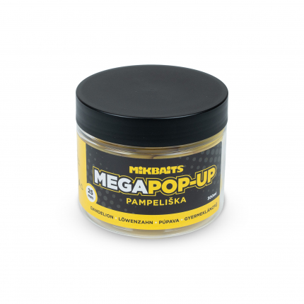 Mikbaits Mega fluo pop-up 300ml Pampeliška 25mm