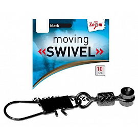 Karabina s obratlíkem a průjezdem Moving Swivel - 5 ks/vel.L
