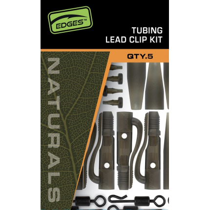 Fox Závěsky Edges Tubing Leadclip Kit 5 ks Naturals