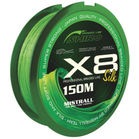 Mistrall Šňůra Shiro Silk X8 Green 150m 0,13mm