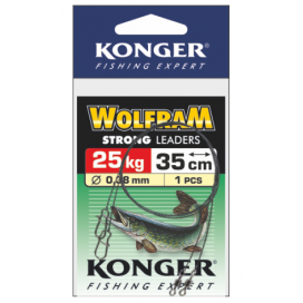 Konger Wolframové lanko 1ks 35cm/25kg Konger Wolframové lanko 1ks 35cm/25kg