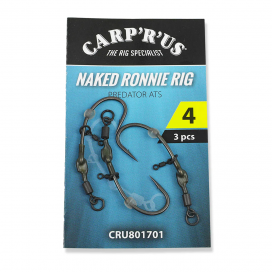 Carp´R´Us Návazec Ready Naked Ronnie rig - Predator 3ks