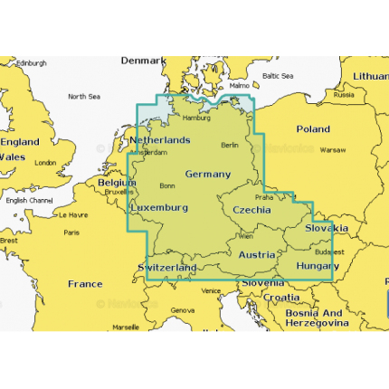 Navionics+ Německo, Česko, Rakousko