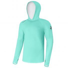 Giants fishing Funkční tričko s dlouhým rukávem UV50+Hoodie Blue|vel.S