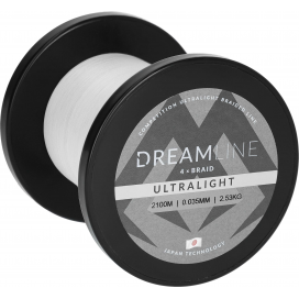 Mikado Pletená Šňůra Dreamline Ultralight 0.035mm/2.53kg/2100m Bílá 1 Cívka