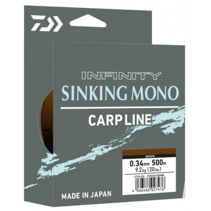 Daiwa Vlasec Infinity Sinking Mono Olive 500m