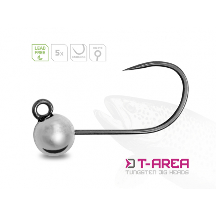 Delphin Wolframový Jig T-AREA BL Stříbrný 5 ks