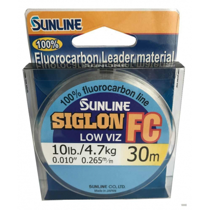 SUNLINE Fluorocarbon SIGLON FC 30m,0.265mm/10 Lbs SUNLINE Fluorocarbon SIGLON FC 30m,0.265mm/10 Lbs