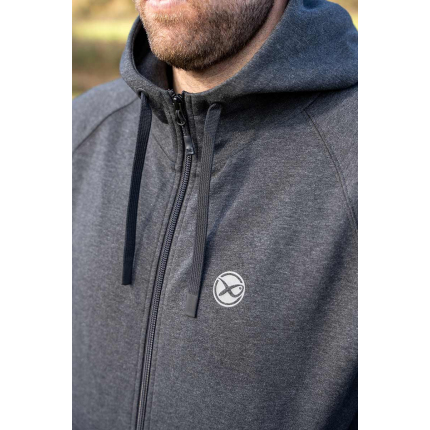 Matrix Mikina Zipped Hoody Charcoal Marl