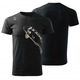 Giants fishing Tričko pánské černé Plavající kapr Giants fishing Tričko pánské černé Plavající kapr