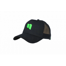 Kšiltovka Síťovaná Black Nikl Logo