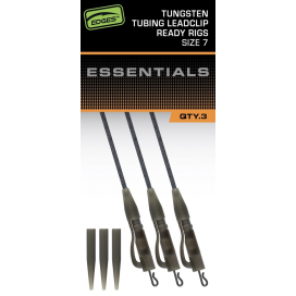 Fox Závěsky Edges Tungsten Tubing Leadclip Ready Rigs Size 7 3 ks