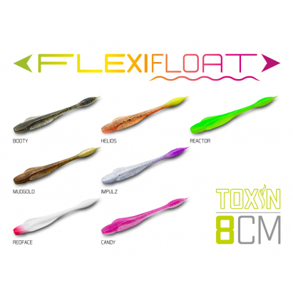 Umělá nástraha Delphin TOXIN UVs / 8ks - 8cm / MUDGOLD