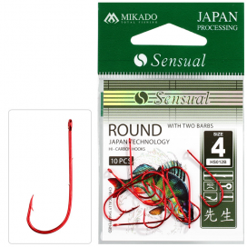 Mikado Háček Sensual Round S Protihroty Vel. 8 Red 10 Ks