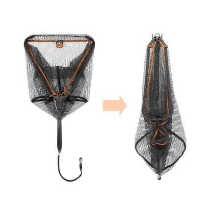 Delphin Přívlačový Podběrák FoldSPIN 40x40 cm 70 cm