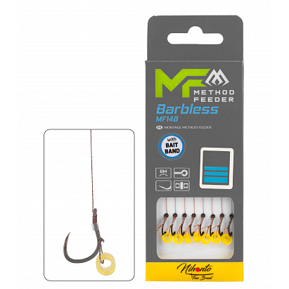 Mikado Návazec Mf Mf14 S Gumkou Háček Bez Protihrotu 8 / Pletená Šňůra: 0.14mm/10cm 8 Ks