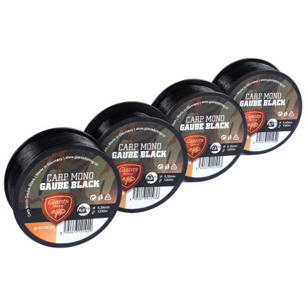 Giants fishing Vlasec Carp Mono Gaube Black