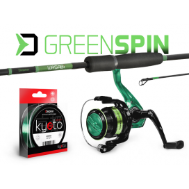 Přívlačový set Delphin GreenSPIN - 180cm/30g + 2T + 0,234mm