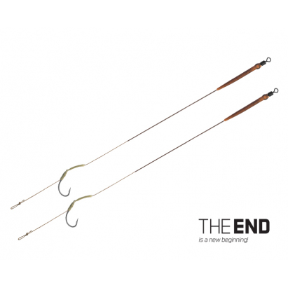 Návazec Delphin THE END Skin RIG / 2ks 20cm/25lbs/#8 Návazec Delphin THE END Skin RIG / 2ks 20cm/25lbs/#8
