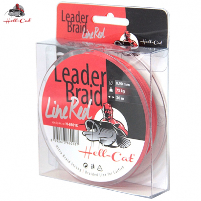 Hell-Cat Splétaná návazcová šňůra Leader Braid Line Red 20m|1.40mm/125kg Hell-Cat Splétaná návazcová šňůra Leader Braid Line Red 20m|1.40mm/125kg