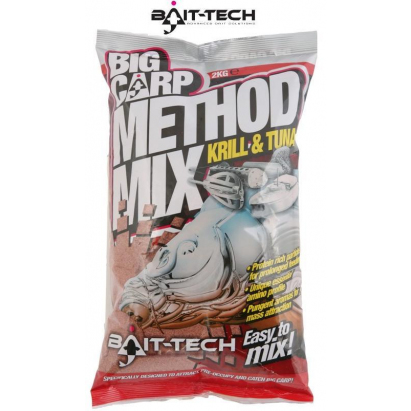 Bait-Tech krmítková směs Big Carp Method Mix Krill & Tuna 2 kg