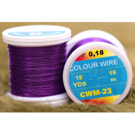 Hends kroužkovací drátek Colour Wire 0,18mm 15m Fialová
